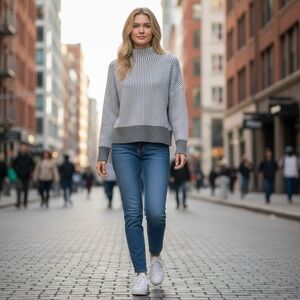 002 - Striped Casual Sweater